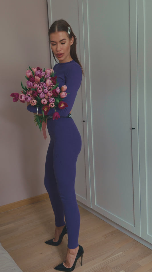 💜 SCULPTING LEGGINGS - VIOLET CURVE